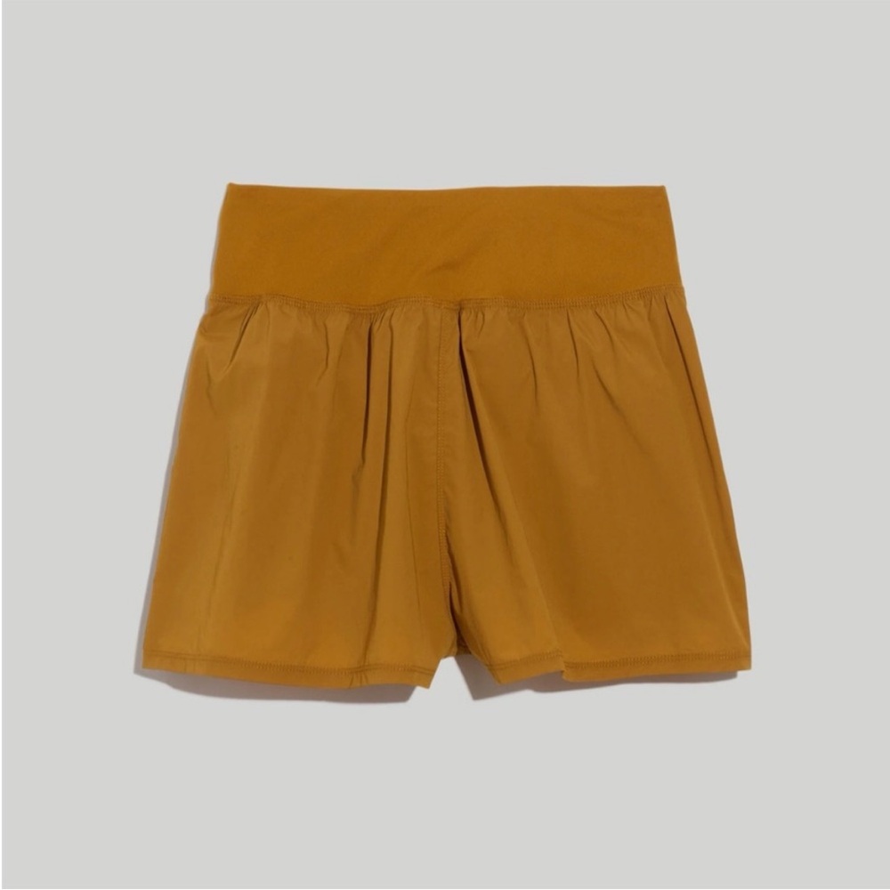 Madewell Women's Athletic Shorts in Mustard